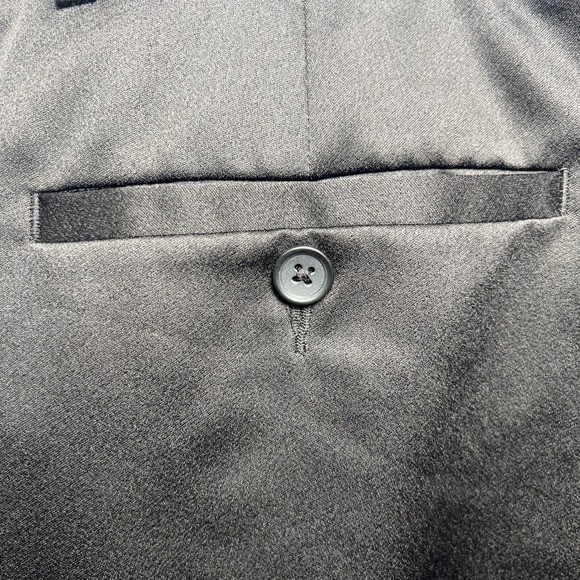 Banana Republic Satin Tie Waist 4" Shorts Women's Size 18 Black NWT - Picture 8 of 10